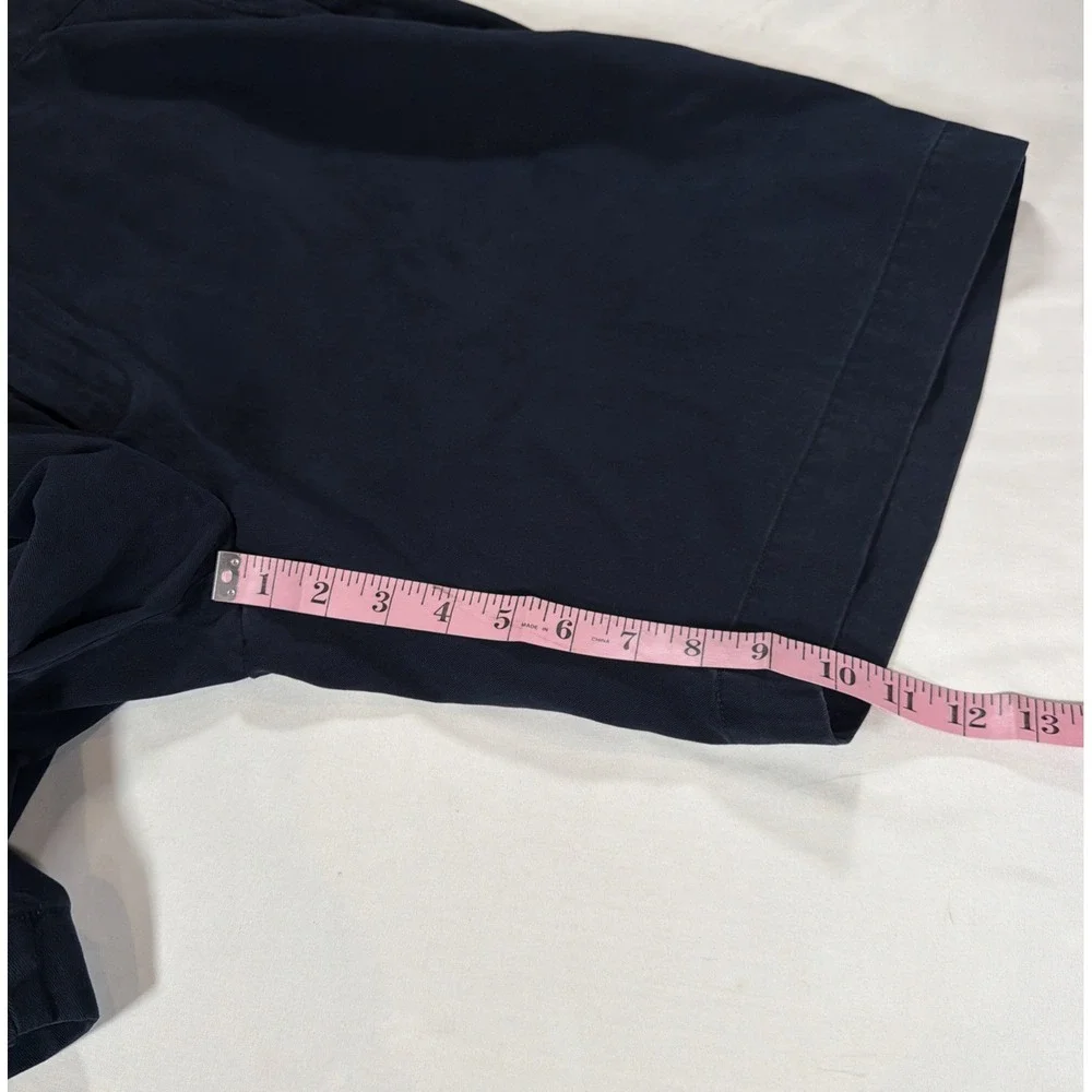 Polo Ralph Lauren Mens 48B Navy Blue‎ Flat Front Chino Shorts Golf Casual 10